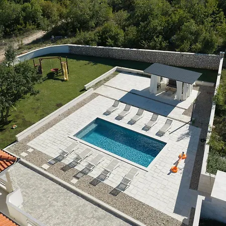 Zen Garden With Heated Pool Villa Posedarje